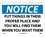 NMC 10" X 14" Vinyl Safety Identification Sign, Put Things In Their Proper.., Price/each