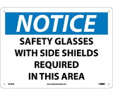 NMC N339 Notice Safety Glasses With Side Shields Required Sign