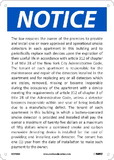 NMC N399 Nyc Notice Smoke Detectors Sign, Standard Aluminum, 14