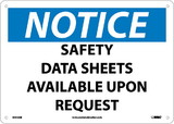 NMC N444 Notice Safety Data Sheets Available Sign