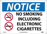 NMC N503 No Smoking Including E Cigarettes Sign