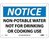 NMC N50 Notice Non-Potable Water Sign