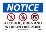 NMC N517 Notice Alcohol Drug And Weapon Free
