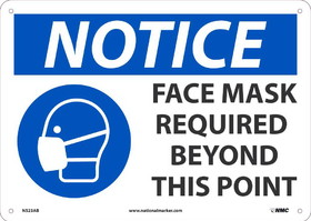 NMC N523 Notice Face Mask Required Beyond This Point, Sign