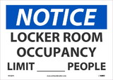 NMC N527 Notice Locker Room Occupancy Limit ___ People