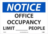 NMC N534 Notice Office Occupancy Limit ___ People