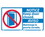 NMC 10" X 18" Vinyl Safety Identification Sign, 10 X 18 Notice Keep Door Closed/Aviso, Price/each