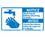 NMC 10" X 18" Vinyl Safety Identification Sign, 10 X 18 Notice Wash Hands Before Return-, Price/each