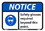 NMC 7" X 10" Vinyl Safety Identification Sign, Notice Safety Glasses Required Sign, Price/each