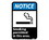 NMC 7" X 10" Vinyl Safety Identification Sign, Notice Smoking Permitted In This Area, Price/each