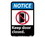 NMC 7" X 10" Vinyl Safety Identification Sign, Notice Keep Door Closed, Price/each
