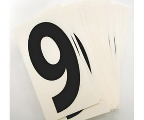 NMC NS1 Number Set Assorted Numbers, Adhesive Backed Vinyl, 4" x 2.13"