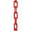 NMC PC2R50 2" X 50' Red Plastic Chain, PLASTIC, 2" x 50', Price/box