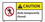 NMC PCK3R Caution Aisle Temporarily Closed., Rigid Plastic, 6" x 12", Price/each