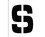 STENCIL- LETTER S- 12"