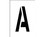 STENCIL- LETTER A- 4"