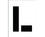 STENCIL- LETTER L- 8"