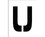 STENCIL- LETTER U- 8"