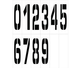 NMC PMN36 Individual Character Stencil Number Set 36", Stencil, 48" x 13"