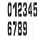 NMC PMN36 Individual Character Stencil Number Set 36", Stencil, 48" x 13", Price/12/ package