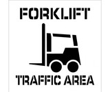 NMC PMS220 Forklift Traffic Area Plant Marking Stencil, Stencil, 20