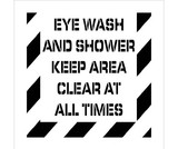 NMC PMS237 Eye Wash And Shower  Plant Marking Stencil, Stencil, 24