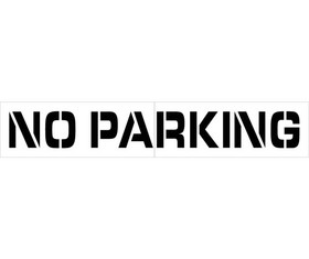 NMC PMS46 No Parking Stencil, Stencil, 8" x 67"