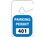 NMC 2.75" X 4.75" Vinyl Safety Identification Tag, Rearview Blue 001-100, Price/100/ package