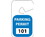 PARKING PERMIT- REARVIEW MIRROR- BLUE- 101-200