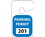PARKING PERMIT- REARVIEW MIRROR- BLUE- 201-300