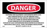 NMC PRD65 Labels, Danger Lead Containing Hazard Waste, Avoid Creating Dust, FLEXO PRESSURE SENSITIVE PAPER .003, 3