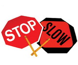 NMC PS3 Aluminum Safe-T-Paddle Stop/Slow Sign, Standard Aluminum, 18