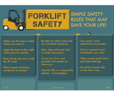 NMC PST111 Forklift Safety Poster, Poster Paper, 18