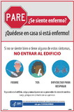 NMC PST142SP Stay Home When You Are Sick, Spanish