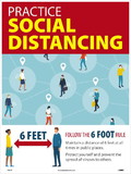 NMC PST147 Practice Social Distancing Poster
