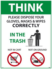 NMC PST154 Think Proper Disposal Poster