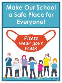 NMC PST161 Please Wear Your Mask Poster