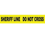 NMC PT12 Sheriff Line Do Not Cross Printed Barricade Tape, TAPE, 3