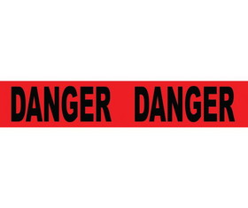 NMC PT16-2ML Danger 2 Mil Printed Barrier Tape, TAPE, 3" x 1000'