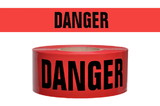 NMC PT16RT-3 Danger Repulpable Barricade Tape, Cotton, 135' x 3