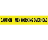 NMC PT20 Caution Men Working Overhead Printed Barricade Tape, TAPE, 3