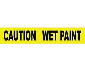 NMC PT48 Caution Wet Paint Printed Barricade Tape, TAPE, 3" x 1000'