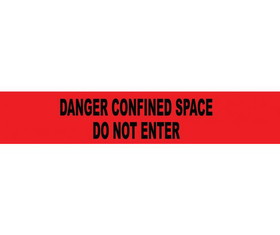 NMC PT52 Confined Space Do Not Enter Printed Barricade Tape, TAPE, 3" x 1000'