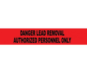 NMC PT53 Lead Removal Authorized Personnel Printed Barricade Tape, TAPE, 3" x 1000'