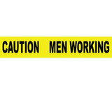 NMC PT6 Caution  Men Working Printed Barricade Tape, TAPE, 3
