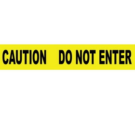 NMC PT9-2ML Caution Do Not Enter 2 Mil Printed Barrier Tape, TAPE, 3" x 1000'