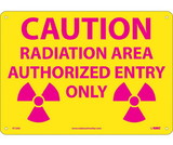 NMC R12 Caution Radiation Area Authorized Entry Only Sign