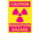NMC 10" X 14" Vinyl Safety Identification Sign, Radiation Hazard, Price/each