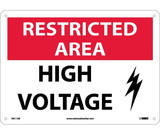 NMC RA11 Restricted Area High Voltage Sign