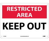 NMC RA14 Restricted Area Keep Out Sign